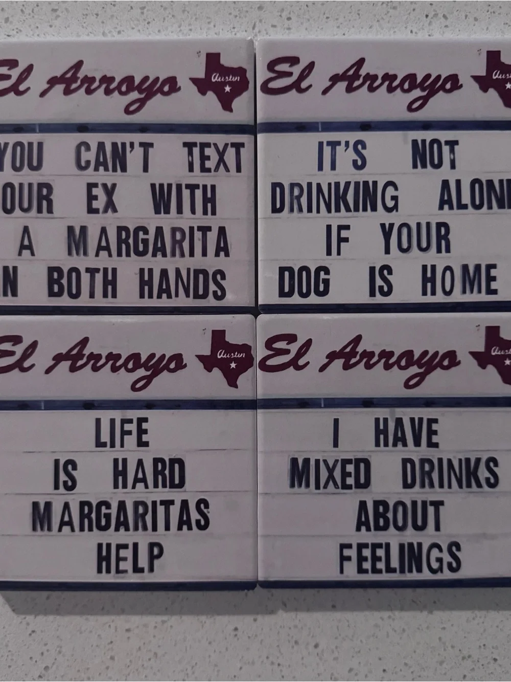 El Arroyo Tile Coasters - Set of 4